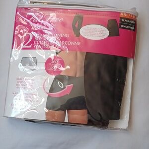 4/$40 New Maidenform 2 Black Tummy Toning Boy Shorts - Size XXL